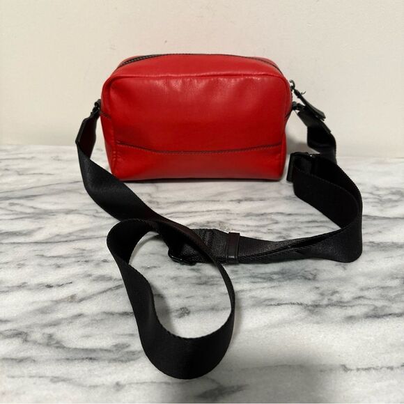 DKNY Red Belt Bag with Black Strap - Picture 4 of 15